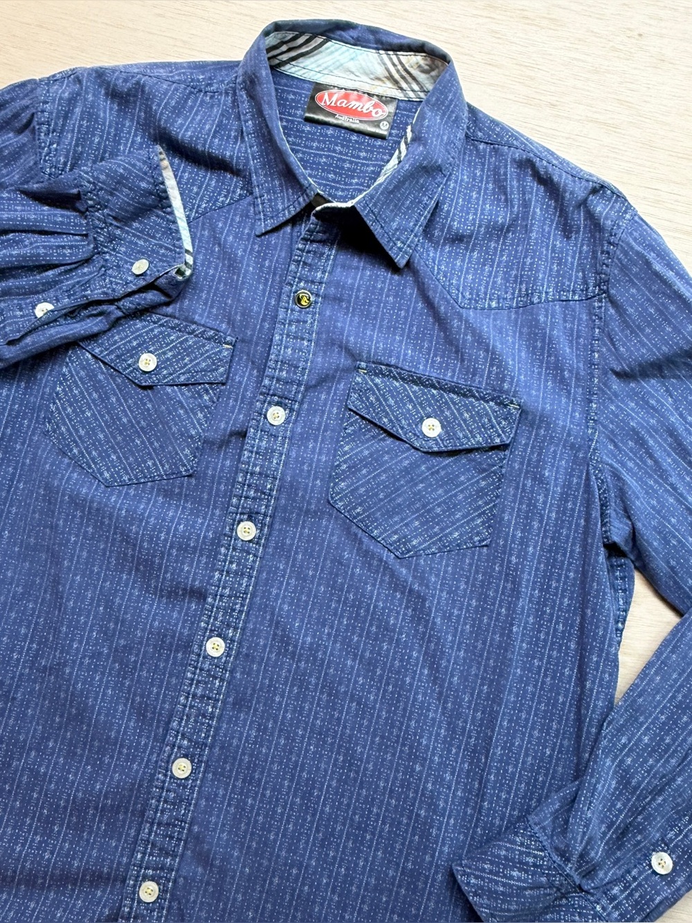 Mambo Australia Men's Long Sleeve Button Up Shirt medium - Picture 1 of 8